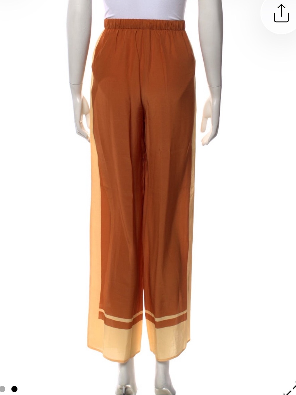 SIR THE LABEL Orange Silk Pants